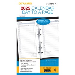 DAYPLANNER PERSONAL EDITION REFILLS - 6 RING Daily Dated (1 year)