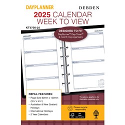 DAYPLANNER REFILL POCKET WEEK VIEW - DATED