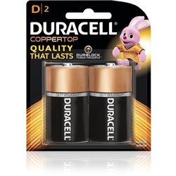 DURACELL ALKALINE BATTERIES CARDED D