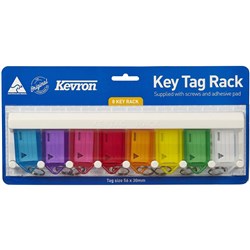 KEVRON KEY TAGS Key Tag Rack 8 Tags EA