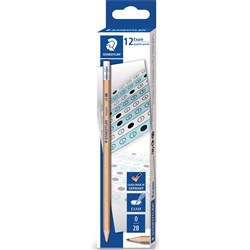 STAEDTLER NATURAL EXAM PENCIL 2B With Eraser Tip   EACH