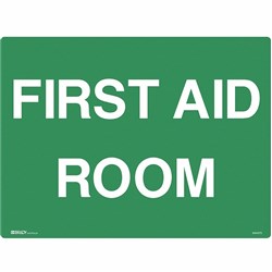 BRADY EMERGENCY SIGN First Aid Room 450x600mm Polypropylene