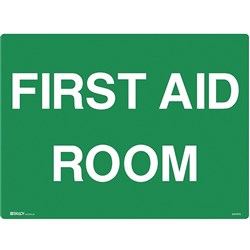 BRADY EMERGENCY SIGN First Aid Room 450x600mm Metal