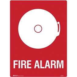 BRADY FIRE SIGN Fire Alarm Metal