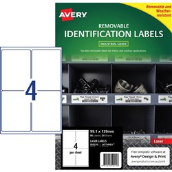 Avery 959210 Heavy Duty Industrial Labels White L4774