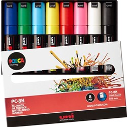 POSCA BOLD PC8 8PC ASSTD COLOURS