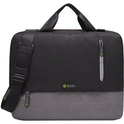 Moki Odyssey Satchel Notebook Satchel Black / Grey