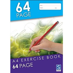 Sovereign Exercise Books A4 8mm Ruled 64pg